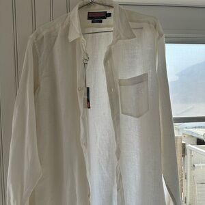 Vineyard Vines white linen shirt